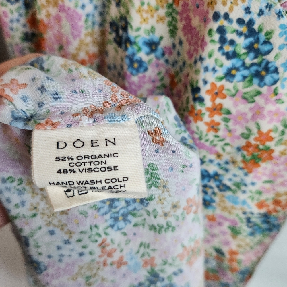 Doen Charleston Dress Creme Lady Bird floral Size XS NWT - Picture 10 of 10